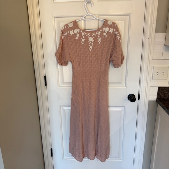 Free People Love To Love You Embroidered Midi Dress 45092 - Picture 9 of 13